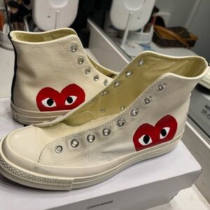 CONVERSE Hi ALLSTAR 70 CDG PLAY WHITE- brand new